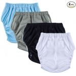 Daugkartinės &scaron;lapimo nelaikymo kelnaitės suaugusiems, senjorams, vyrams, moterims. Plaunamos, nepralaidžios. 4 vnt. pakuotė XS 1.5-2.1 ft, 50-70 lbs black