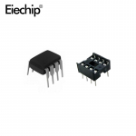 20 vnt NE555 IC 555 ir 8 kontaktų DIP lizdai (po 10) ic ne555 ir DIP8 lizdai, skirti arduino starteriui