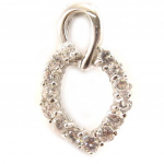 Les Tr&eacute;sors De Lily [C4623] - Pendentif Argent 'Tendrement' Blanc