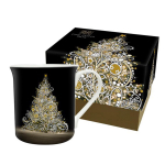 Bug Art [Q4097] - Mug porcelaine 'Bug Art' (Sapin de No&euml;l) - 90x85 mm
