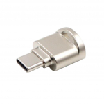 Mini aliuminio lydinio USB 3.1 tipo C Micro SD TF atminties kortelių skaitytuvo OTG adapteris
