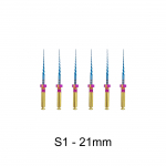 Dantų instrumentas Super File Blue Rotary Pro &Scaron;ilumos aktyvinimo Lanksčios variklio kūginės dildės &scaron;aknų kanalui 21mm S1