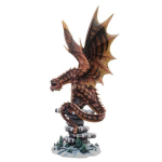 Les Tr&eacute;sors De Lily [A0939] - Figurine 'Dragon Mystique' sur neige - 48x17x17 cm