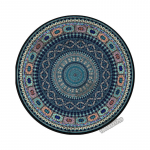 Etninio stiliaus vintažinis mandalos kilimas apvalus kilimas balkono pakabinamas krep&scaron;ys svetainės dekoratyviniai grindų kilimėliai neslystantis kilimas mandala 120*120CM