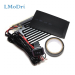 LMoDri Free shipping new universal Motorcycle E-bike Heated Hand Grips Handle Heater Warmer Kit for Harley Suzuki Yamaha black