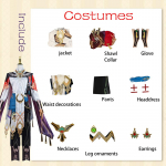 Genshin Impact Cos Suit Kavi Cos Xumi Al Hessen Cosplay Žaidimas Animacija Anime Drabužiai Kostiumas Vyras