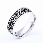 Beier 316L Nerūdijantis plienas Mados Stilius VYRŲ Moterų Mada Odin Skandinavų Vikingų Totemas Amuletas Runos Žodžiai Žiedai Papuo&scaron;alai LR-R143 7
