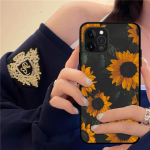 Saulėgrąžų gėlių telefono dėklas, skirtas iPhone Samsung Galaxy Redmi Xiaomi Oppo OnePlus Note SA 7 8 9 10 11 12 13 14 20 21 22 23 53 54 Pro Max Plus Ultra iPhone 6 or 6S