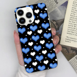 Telefono dėklas Apple iPhone 11 12 13 14 15 Pro Max 6 7 8 Plus X XS XR SE Cover Fashion Skaidrus matinis smūgiams atsparus Love Hear Bear skirtas iPhone buferiui iPhone 11