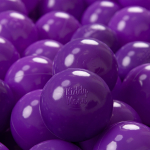 KiddyMoon 700 kamuoliukų 7cm/2.75in mink&scaron;to plastiko žaidimų kamuoliukai vaikams spalvingi sertifikuoti pagaminti ES, violetiniai 700 Balls/7cm-2.75in