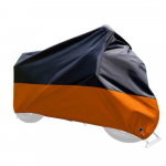 Apsauginis motociklo dangtis universalus 190T motociklo dangtelis, atsparus lietui, saulės ir dulkėms su XL oranžinė