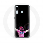 Coque pour Samsung Galaxy A40 Formule 1 Sergio P&eacute;rez Mendoza gagn&eacute; la course