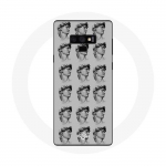 Coque pour Samsung Galaxy Note 9 Statue fond gris