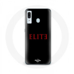 Coque pour Samsung Galaxy A30 Elite Saison 5 Logo Rouge Fond Noir
