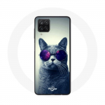 Coque pour Samsung Galaxy A22 4G Chat lunettes Style