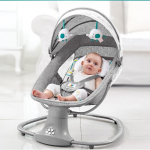 Naujagimio elektrinė supama kėdė Migdoma supama mėlyna lova 0&ndash;4+ 22 kg Nuotolinio valdymo pultas Muzika Laikmatis Swing diapazonas