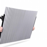 46/65cm I&scaron;traukiamas Saulės Skydelis Automobiliui, Visureigiui, Sunkvežimiui, Priekinio Stiklo Saulės Skydelis, Galinio Lango Saulės Skydelis, Apsauginė Užuolaida nuo UV Spindulių 65cm