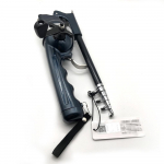 Atnaujintas dvigubos rankenos teleskopinis me&scaron;kerės ne&scaron;iojamas sulankstomas me&scaron;kerykotis su nerūdijančio plieno skraidančia rite, skirta žvejybai lauke Single Handle