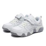 Vaiki&scaron;ki dideli neslystantys ir dėvėjimuisi atsparūs Velcro lauko sporto ir laisvalaikio batai, balti batai 28-40 28 balta