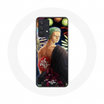 Coque Maniacase pour Samsung Galaxy A32 4G One Piece Joyeux no&euml;l Zoro Anime Manga