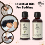 Bedtime - Lavender, Vetiver Essential oil Better Sleep Aromatherapy & Diffuser Pack = 15 ml