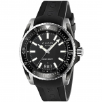 Gucci YA136204 Dive juodas vyri&scaron;kas laikrodis 45
