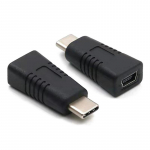 Mini USB lizdas su C tipo ki&scaron;tuku Mini T tipo lizdas su duomenų kabeliu įkrovimo adapteris 4*1cm