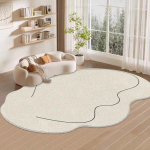 Didelis ka&scaron;myro imitacijos kilimas - svetainė, miegamasis, tatamio stiliaus, unikalios formos, paprastas dizainas 300x400 cm (Dense)