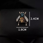 Vintage Bee Brooch Trend Creative Insect Corsage Creative Pin žalia