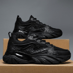 Rudens tėčio batai 2024 nauji madingi sportiniai laisvalaikio batai vyrams patvarūs tėčio batai lengvi kvėpuojantys bėgimo batai 44 juoda