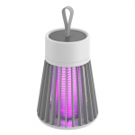 Nauja USB įkrovimo mini elektrinė uodų lempa, ne&scaron;iojama UV uodų gaudyklė ir naktinė lemputė nuo uodų žudiko Plug in pilka