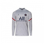 Jordan PSG ADV Elite žaidėjo versijos pusiau užsegamas futbolo mar&scaron;kinėlis vyrams Vir&scaron;utiniai drabužiai Pilkas DH7555-013 S