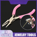 Mini 5 colių apvalios įgaubtos replės Vielos kilpinės replės Tikslios papuo&scaron;alų replės Vielinės kilpos replės, skirtos papuo&scaron;alams gaminti &bdquo;pasidaryk pats&ldquo; rožinė