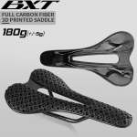 BXT Nauja Itin lengva 3D spausdinta sėdynės pagalvėlė Anglies pluo&scaron;to sėdynės pagalvėlė Anglies pluo&scaron;to balnelis Plento/MTB dviračio balnelis 145mm*250mm juoda