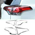 ABS Chromo Galinių Žibintų Gaubtai Apdailos Juostelės 4 vnt. Toyota RAV4 2016-2018