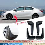 4vnt purvasaugiai Toyota Corolla Altis E170 2014 ~ 2017 m. Purvasaugiai Sparnas Purvasaugis Purvasaugis Auto Styline Priekis 4 pcs - Mudguards