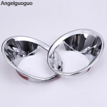 Angelguoguo automobilio priekinio rūko žibinto dangtelio apdaila, skirta BMW X1 F48 2016 2017 m. sidabras