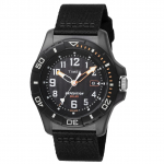 TIMEX Expedition Ocean Black Ocean Mineral 5 ATM Vandens atsparumas TW2V40500 Laisvojo nardymo laikrodis, 44mm, Ciferblatas, Plastikas, Stiklas, Saulės energija, Atsparumas, Vyri&scaron;kas, juoda