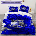 Everton FC Ra&scaron;to Patalynės Komplektas Antklodės Užvalkalas Pagalvės Užvalkalas Namų Dekoras Gimtadienio Dovana (1 * antklodės užvalkalas + 2 * pagalvės užvalkalai be &scaron;erdies)41 135x200cm
