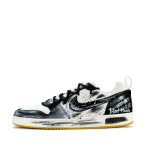 Nike Court Borough Dark Night Graffiti Abrasion Resistant Abrasion Resistant Low top Skateboard Shoes Unisex Black 844881-100(Team309-) 40.5 black