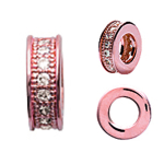 Les Tr&eacute;sors De Lily [L5753] - Pendentif Plaqu&eacute; Or 'Sissi' rose gold - 7x2 mm