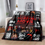 Siaubo filmo veikėjo antklodė Scream animacinių filmų antklodė Džeisono penktadienio antklodė Helovino flanelinė antklodė miegamojo svetainės sofai 130x150cm