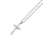 Hip Hop Cross pakabučiai kaklo papuo&scaron;alai vyrams Moterų madinga auksinė Figaro grandinėlė 316L nerūdijančio plieno Christian Choker papuo&scaron;alai 50cm