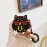Mielas animacinių filmų Lucky Cat silikoninis ausinių dėklas, skirtas Samsung Galaxy Buds 2 Pro Live dėklas, skirtas Galaxy Buds2 Pro Cover Fundas pilna apsauga su dirželiu for Galaxy Buds Live