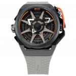 &bdquo;Mazzucato&ldquo; ratlankis &bdquo;Monza&ldquo; apverčiamas chronografas su dviem ratukais, automatinis F1-GYBLK vyri&scaron;kas laikrodis