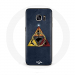 Coque pour Samsung Galaxy S6 Edge Game of Thrones Saison 8 Le Tr&ocirc;ne de Fer Triangle Logo Baratheon L