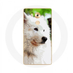 Coque pour Huawei Mate 8 Chien Samoy&egrave;de Blanc