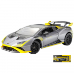 1/24 mastelio &bdquo;Lambor Hurricane STO&ldquo; žaislinio automobilio balso pavyzdys ir kolektyvinė žaislinė gimtadienio dovana 1/24-Size:18.8*9*5.2cm pilka