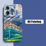 Pink Cherry Blossoms Van-Gogh Oil Painting telefono dėklas, skirtas iPhone 15 14 13 11 12 Pro Mini XR X XS Max 8 7 Plus dangtelis iPhone 15Pro Max