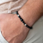 Naujas Atvykimas Mada Vyri&scaron;kas Apyrankė Paprasta Apvali Akmeninė Karoliukų Apyrankė-Pakabukas Vyrams Papuo&scaron;alų Dovana Pulsera Hombre